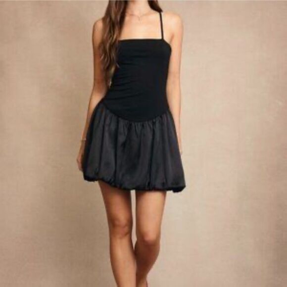 NWT Anthropologie Sunday in Brooklyn
Black Bubble Mini Dress-kk15 - Picture 1 of 13